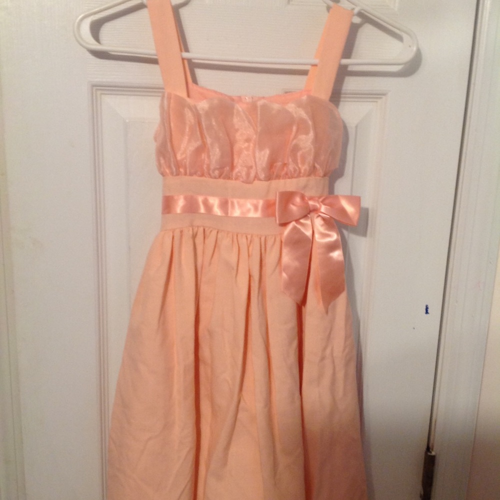 Little Girl Peach Dress